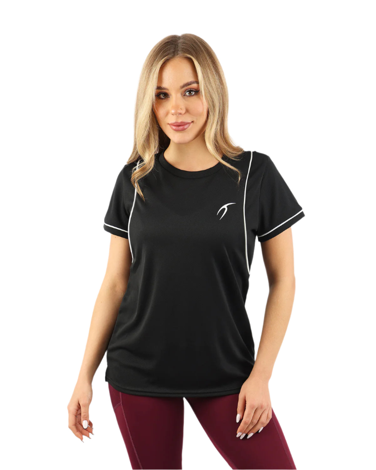 Ultra-Soft Cropped Black T-Shirt-Atum -18585009