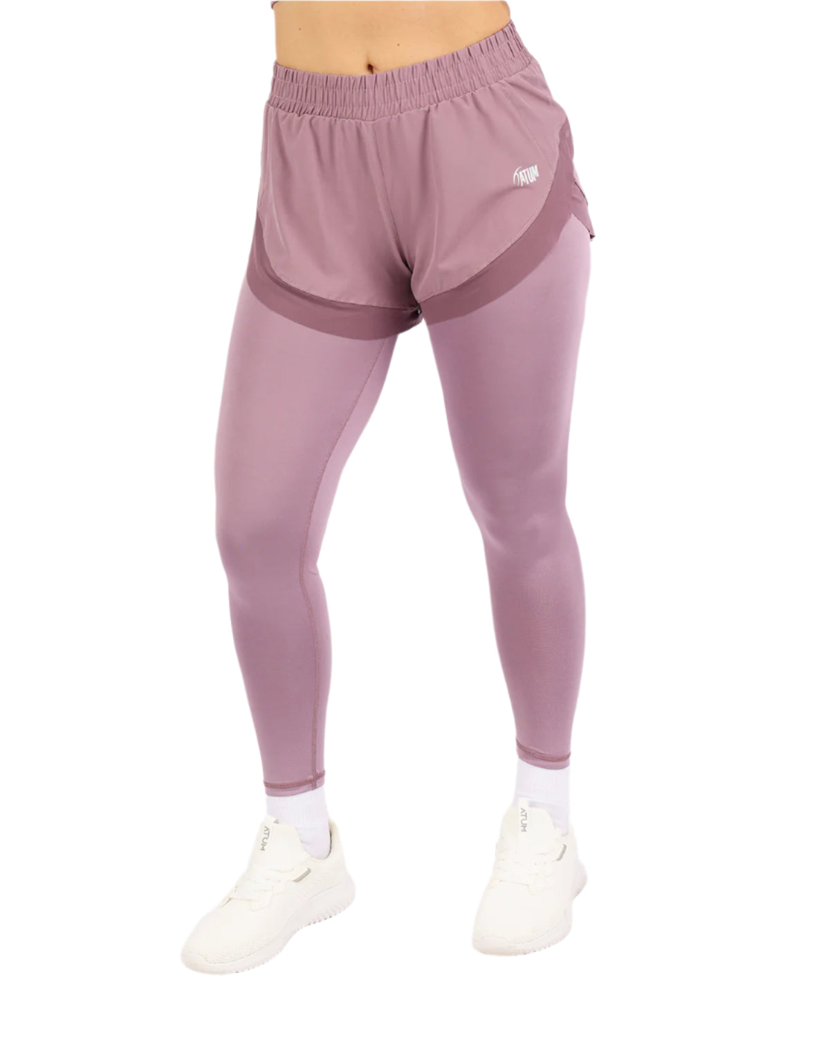 Pocket Wave Skort Purple Leggings-Atum -91059285
