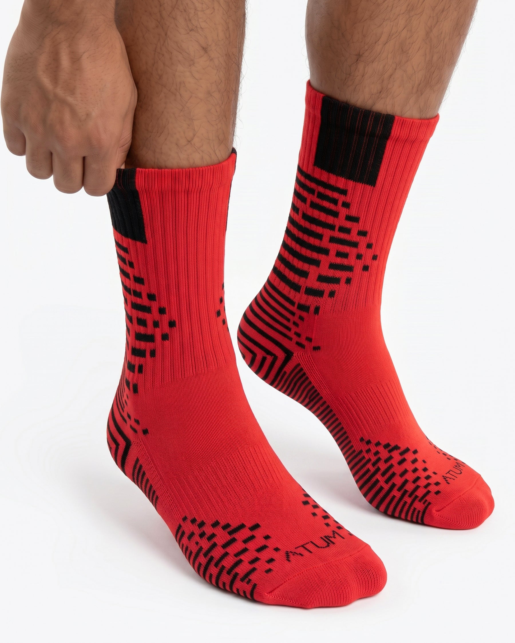 Adults Unisex Long Red-Tex Training Socks-Atum -16732263