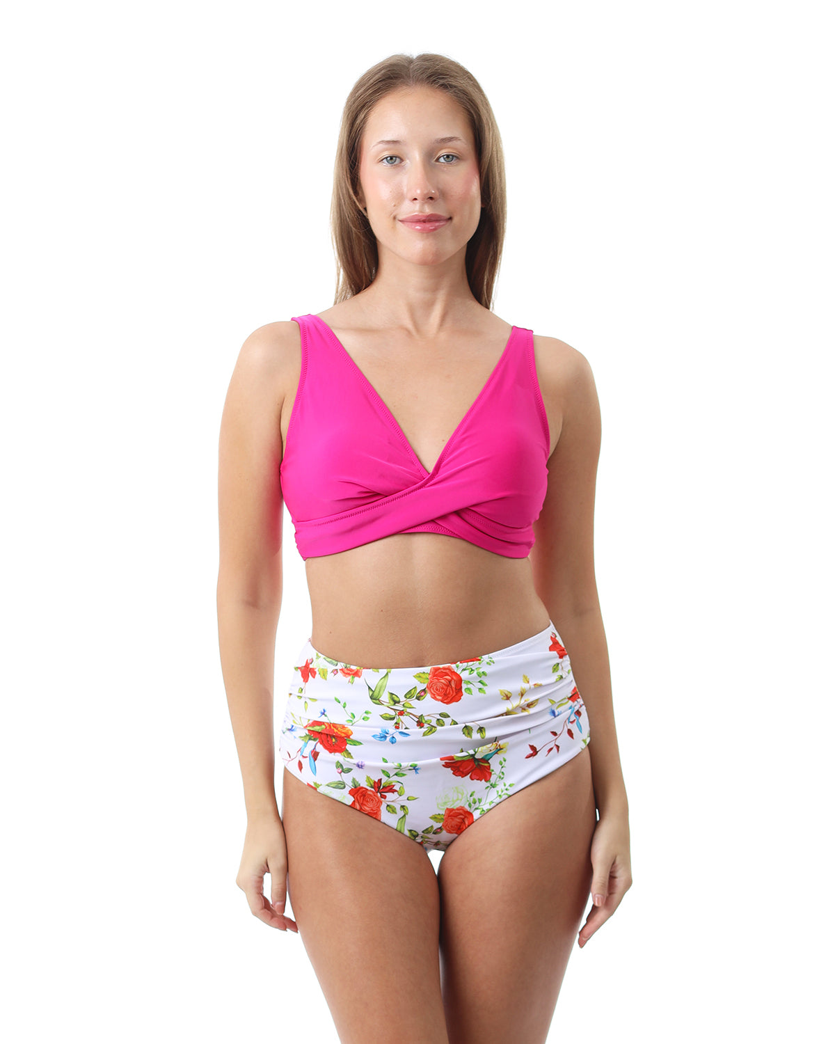 Floral Splash Fuchsia Bikini-Atum -62477738