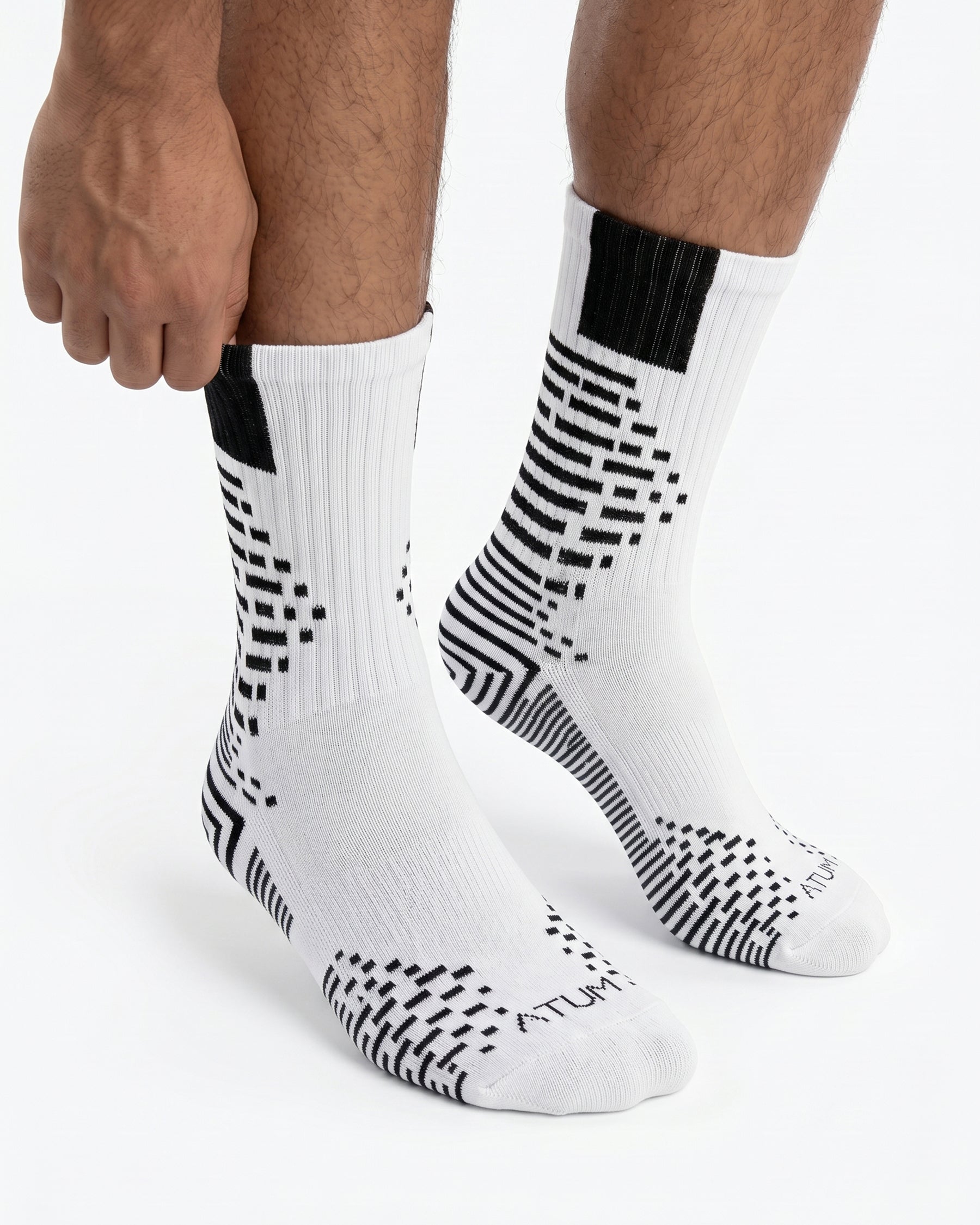 Adults Unisex Long White-Tex Training Socks-Atum -76915674