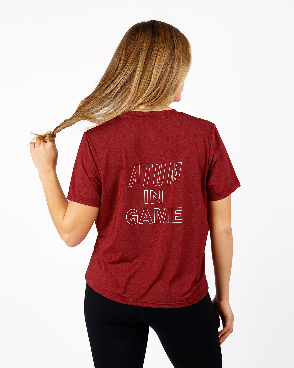 Hyper Short-Sleeves Burgundy Training Top