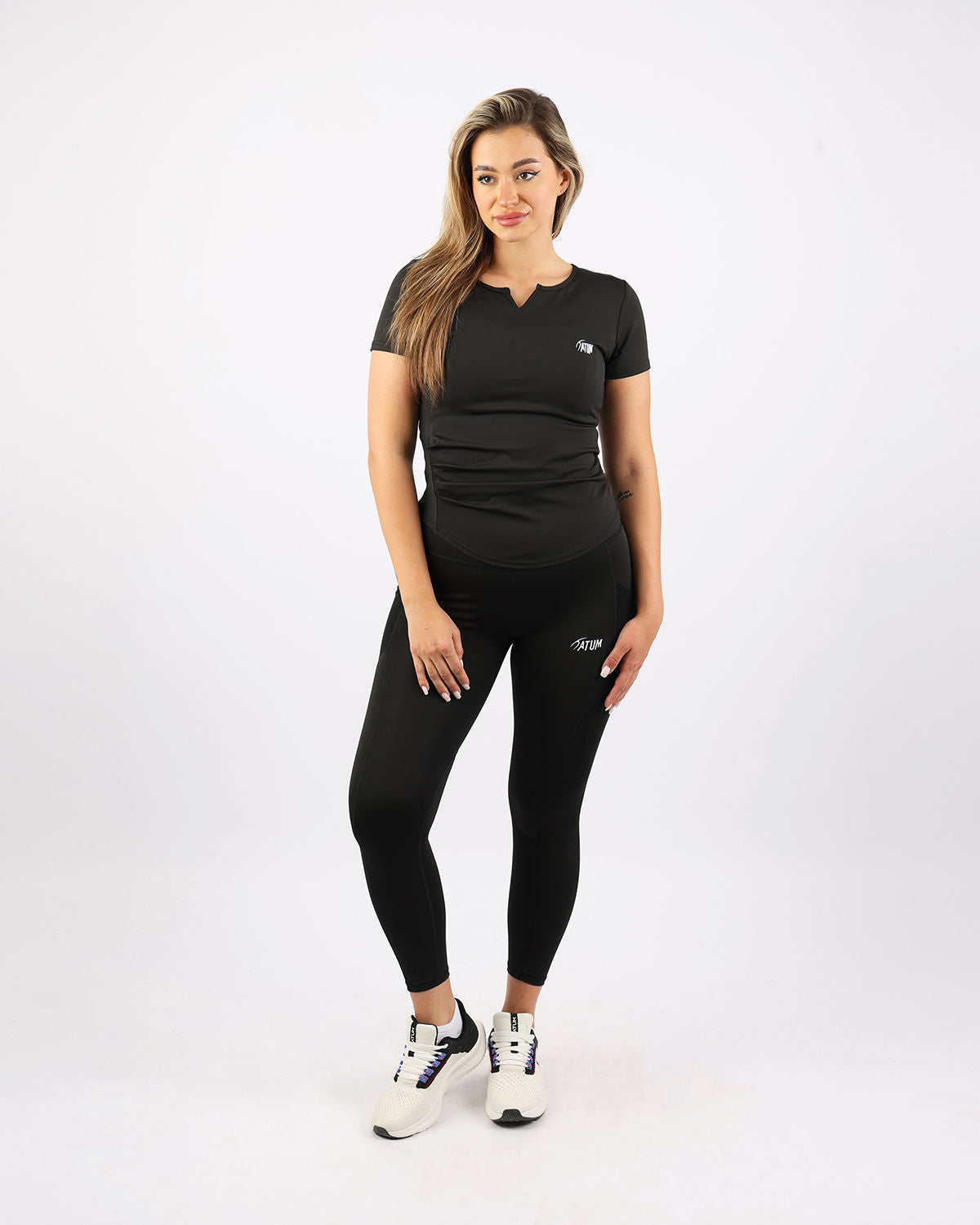 Aeroflex Women's Black T-Shirt-Atum -53289531