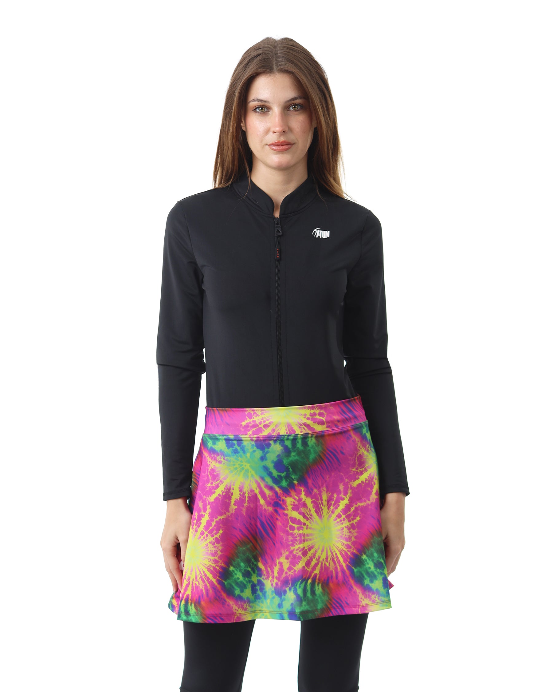 Neon Splash Pink Skirt-Atum -55074240