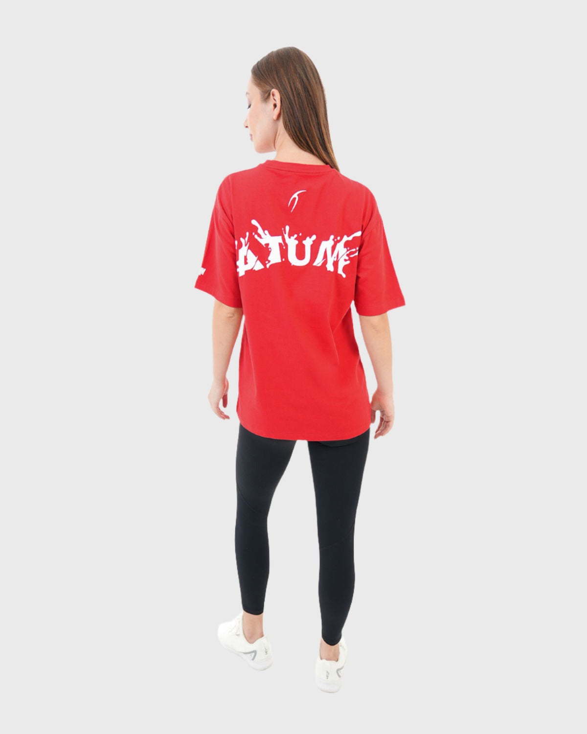 Oversized Splash Red T-Shirt-Atum -36135309
