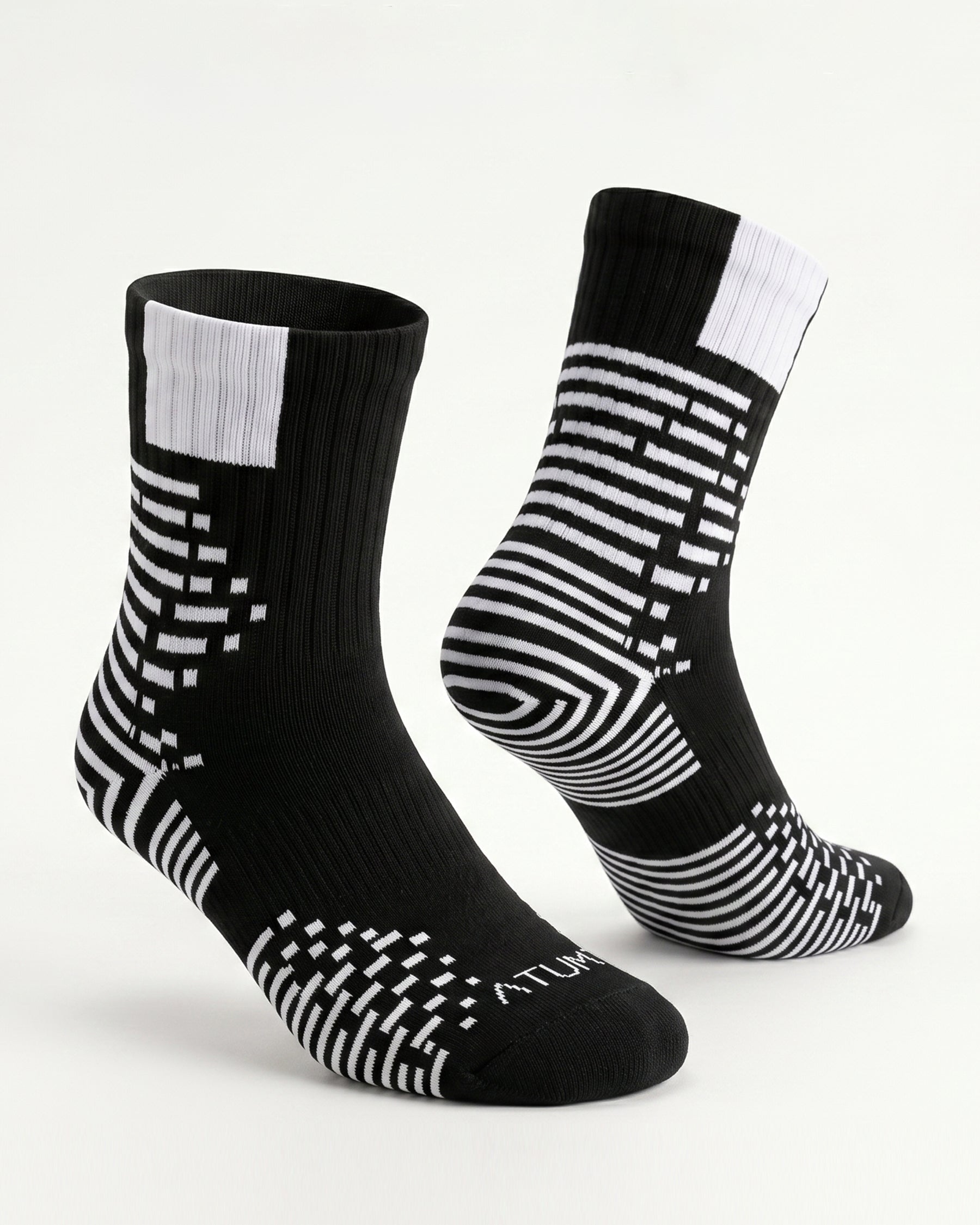 Kids Mid-Crew Black-Tex Training Socks