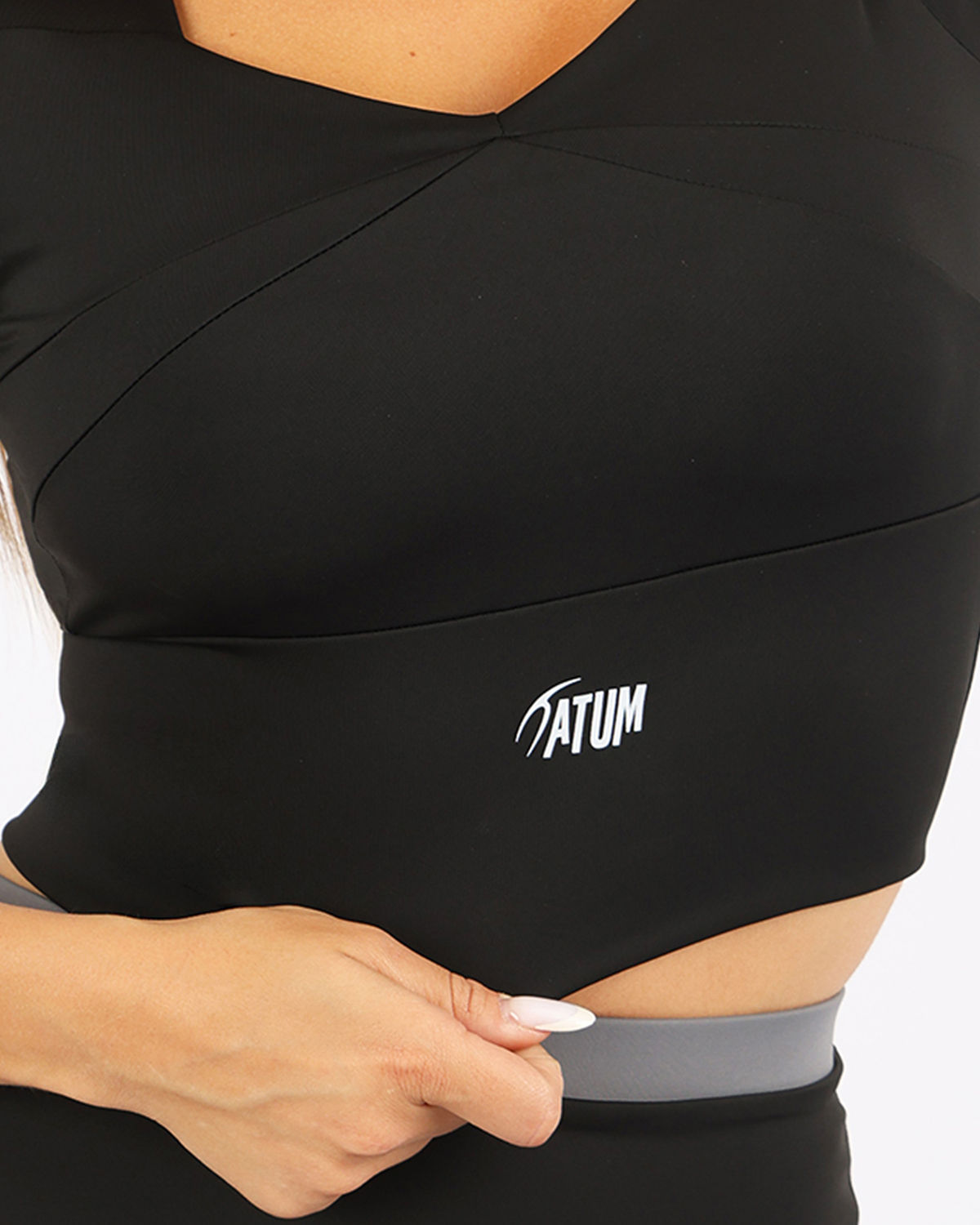 Serenity Sculpt Black Crop Top-Atum -28717584