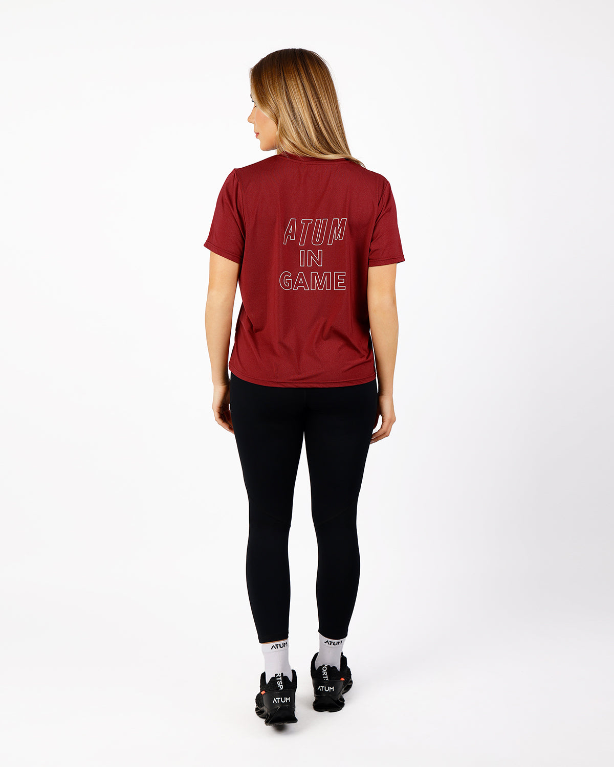 Hyper Short-Sleeves Burgundy Training Top