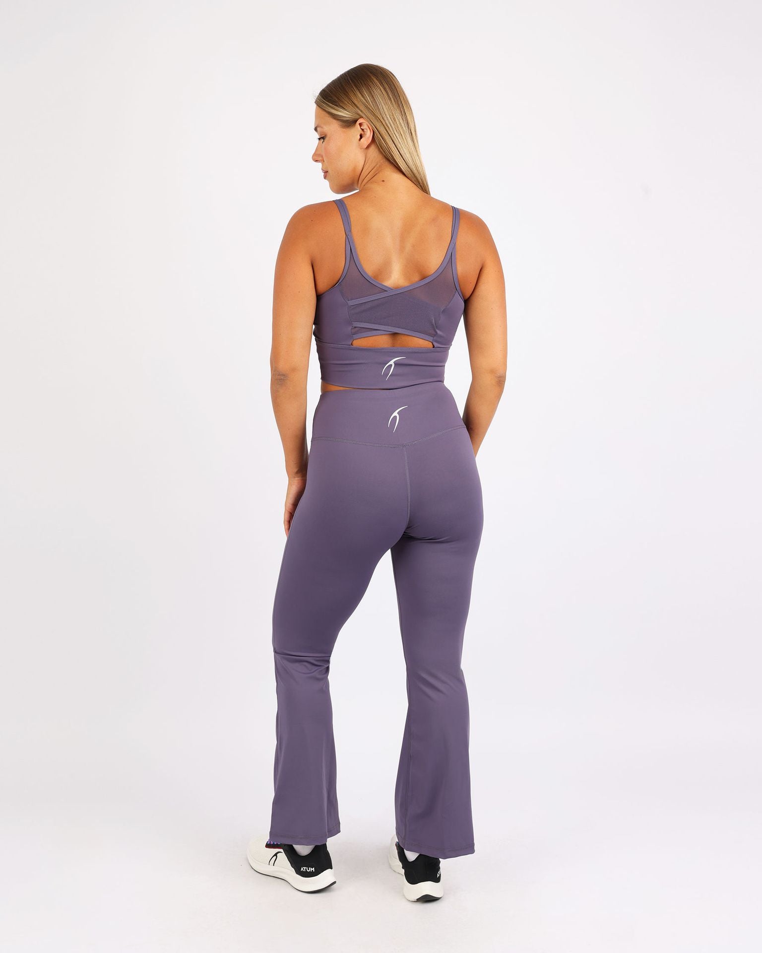 Wide Leg Yoga Violet Leggings-Atum -82751417