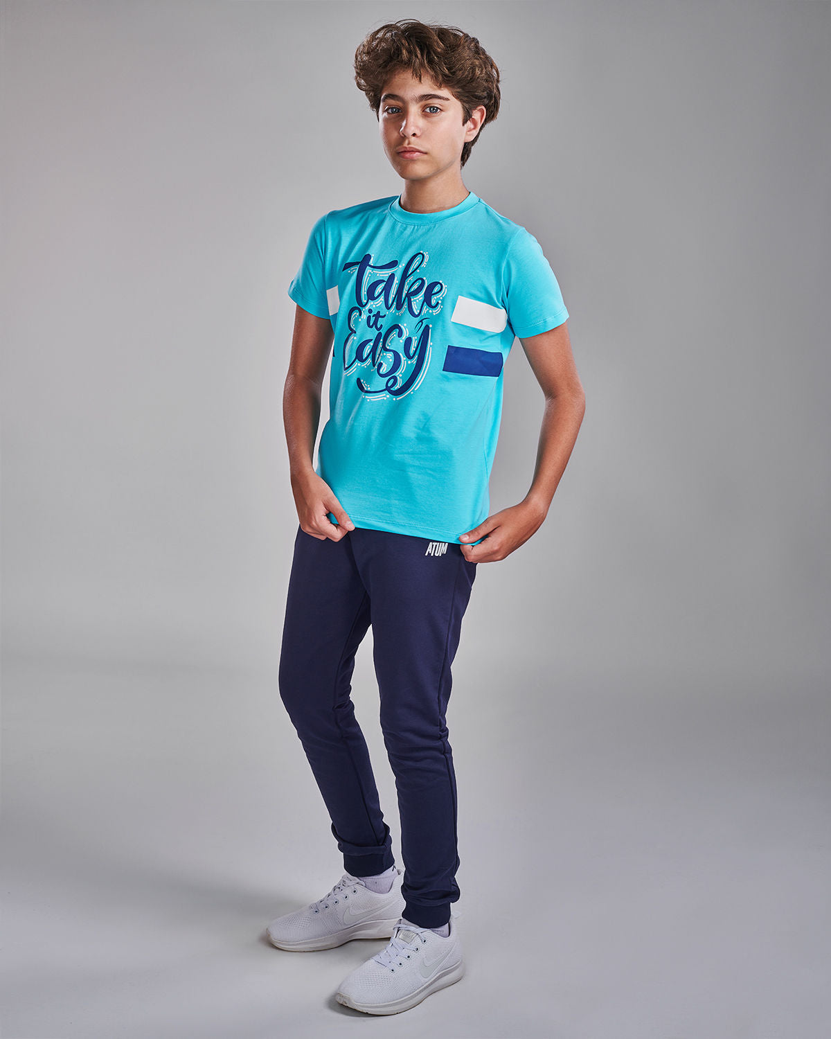 Boy's Sportive Sweatpants-Atum -10397910