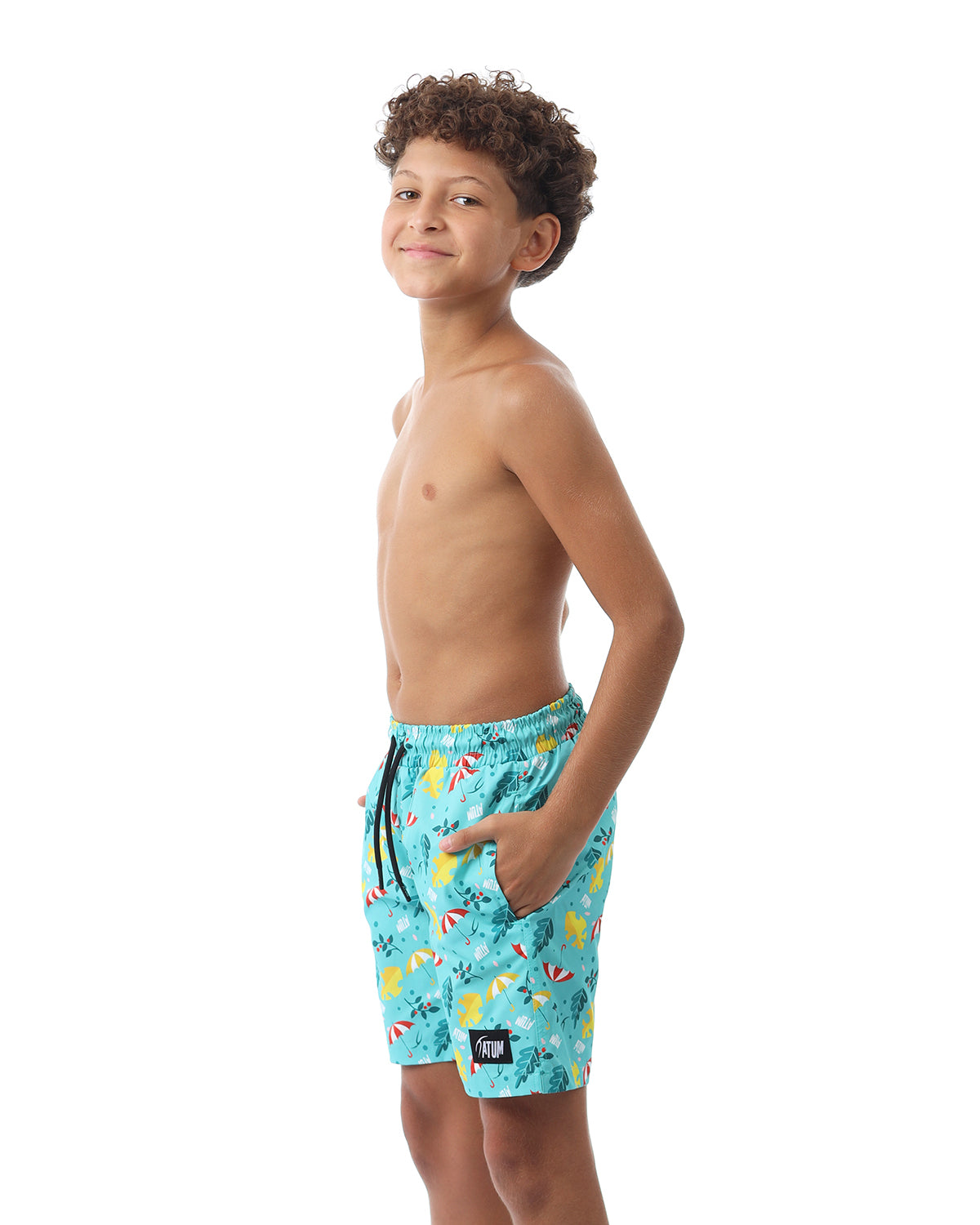 Summer Vibes Boy's Mint Swim Short-Atum -98328046