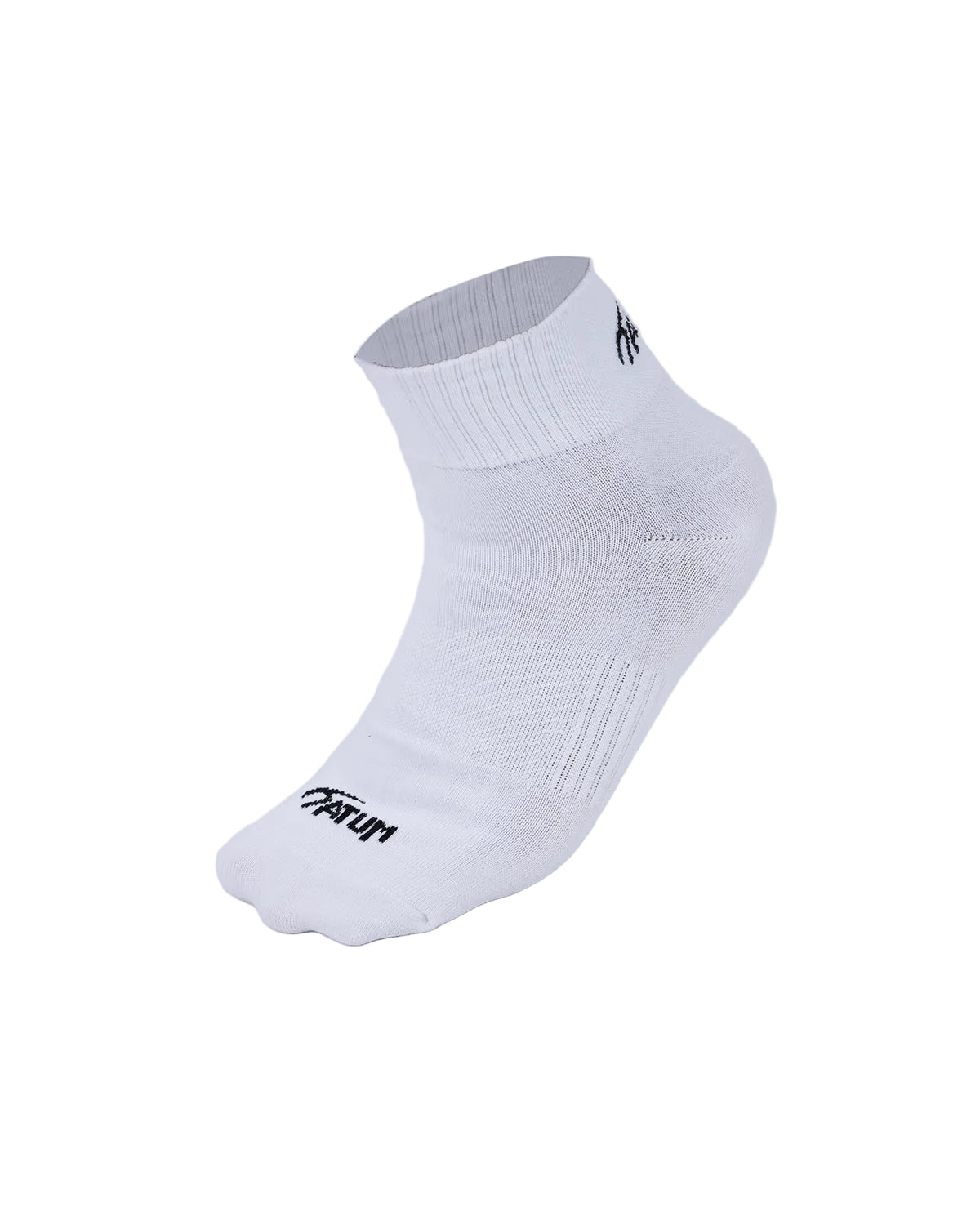 Unisex White Half Socks With Net-Atum -91793256