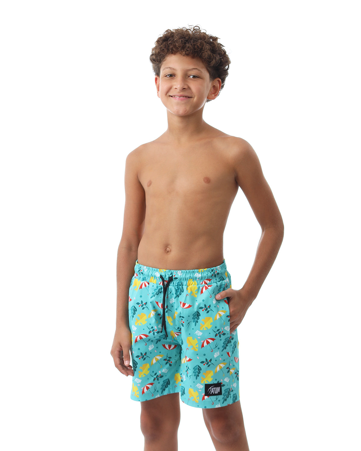 Summer Vibes Boy's Mint Swim Short-Atum -29819551