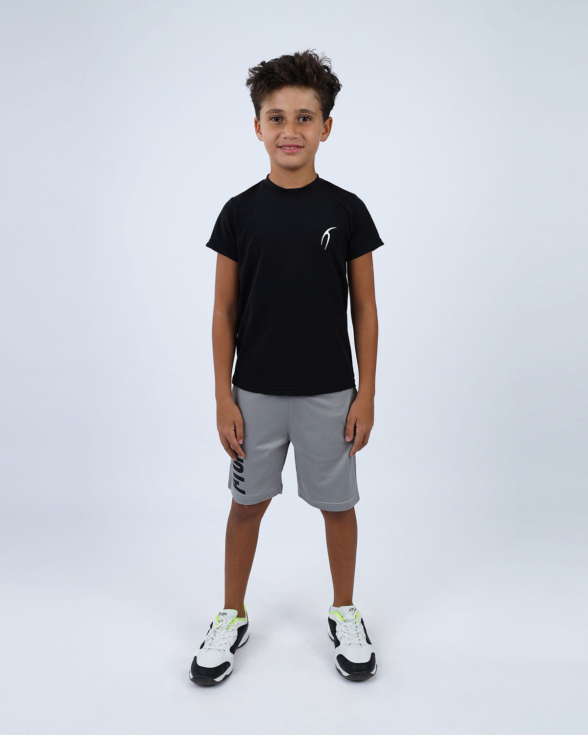 Crew Neck Short Sleeve Breathable Top-Atum -35715601