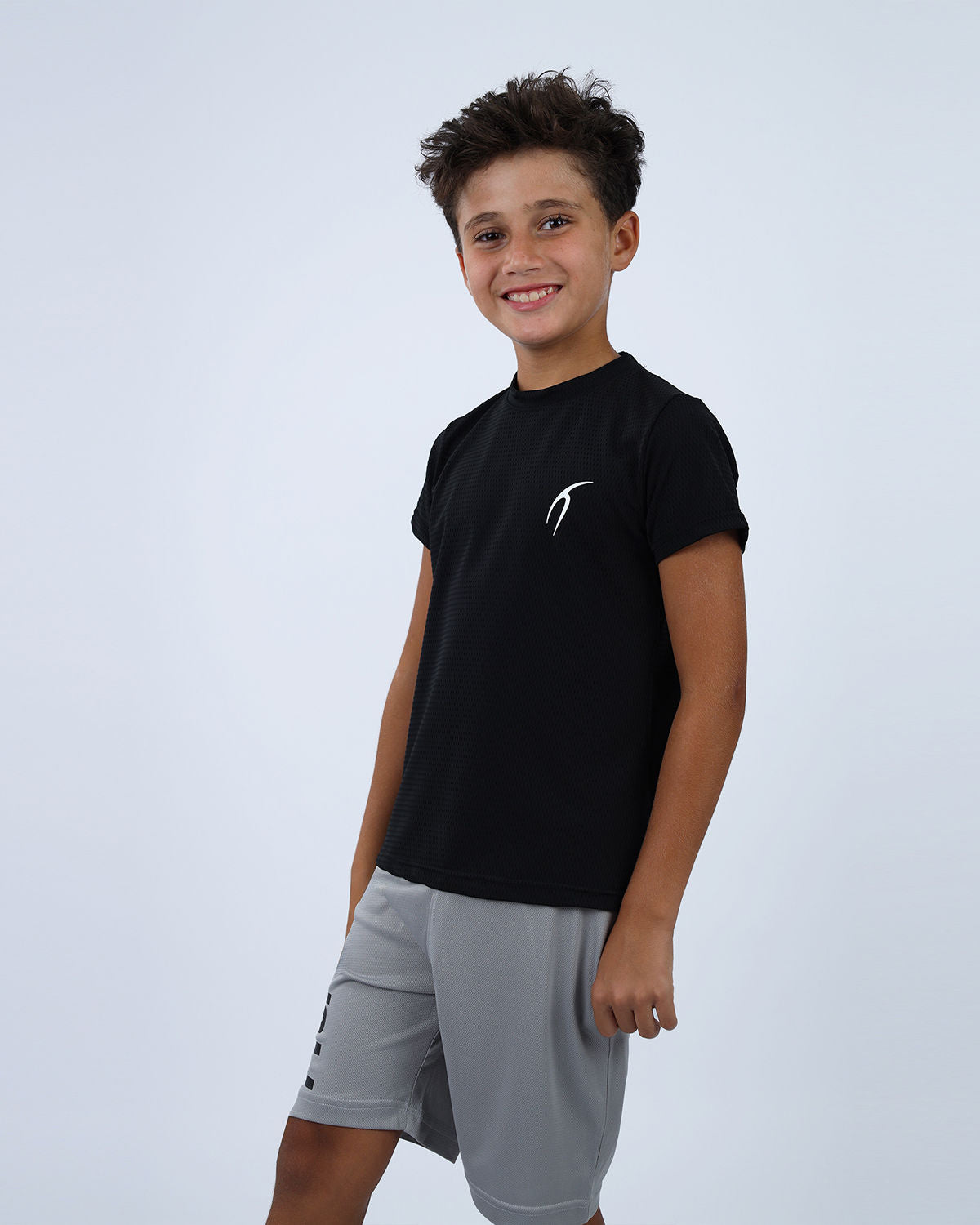 Crew Neck Short Sleeve Breathable Top-Atum -66489017