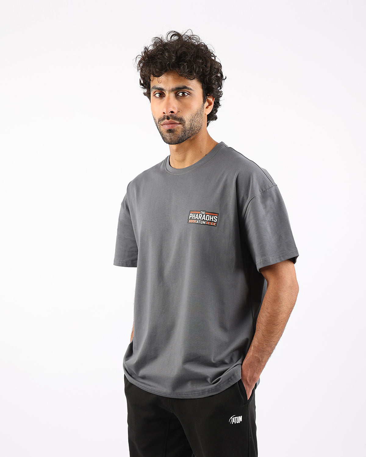Pharaohs Legacy Dark Gray T-Shirt-Atum -46623441