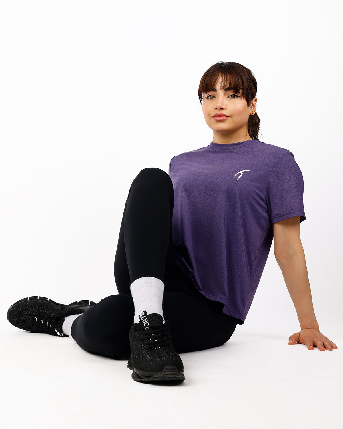 Hyper Short-Sleeves Purple Training Top