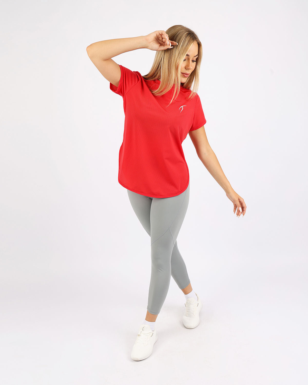 Short-Sleeve Training Red Top-Atum -60547726