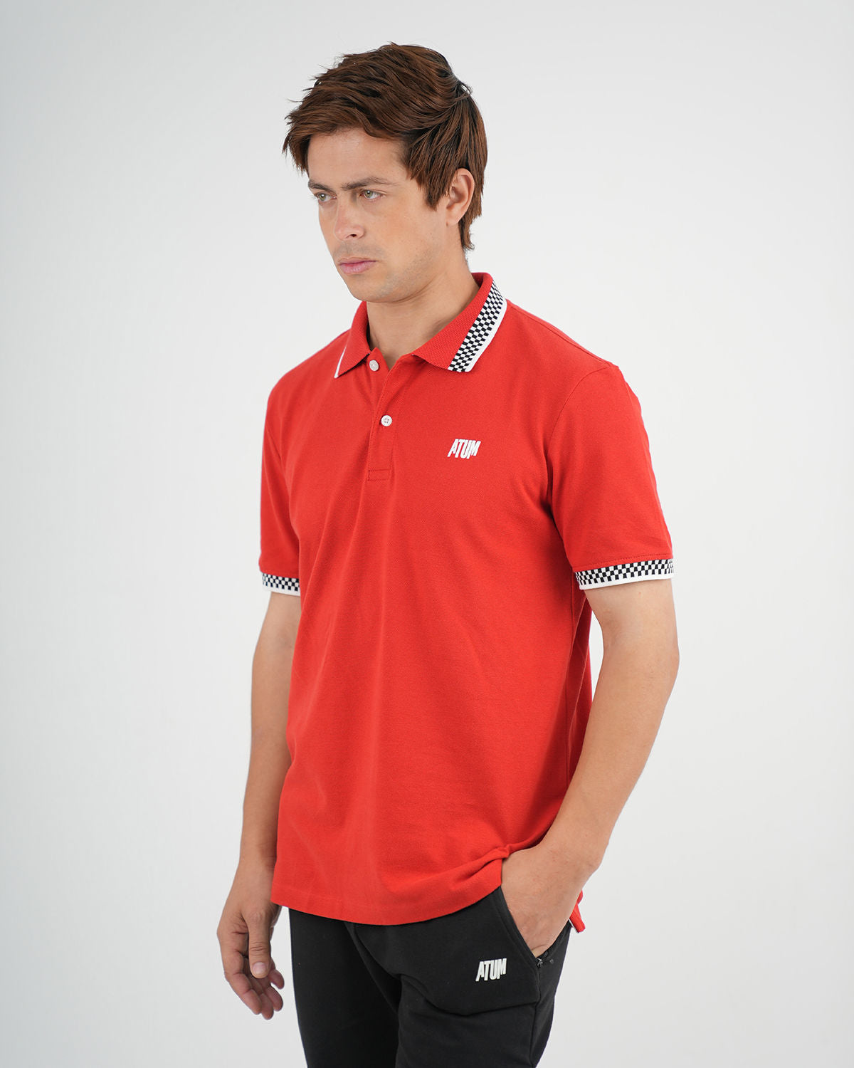 Clashflex Red Polo Shirt-Atum -52042302