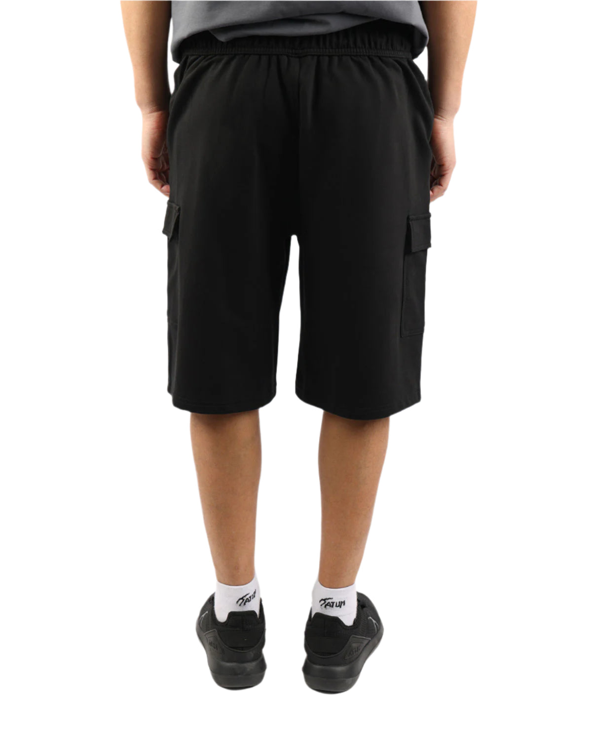 Essential Cargo Men's Black Shorts-Atum -16442524