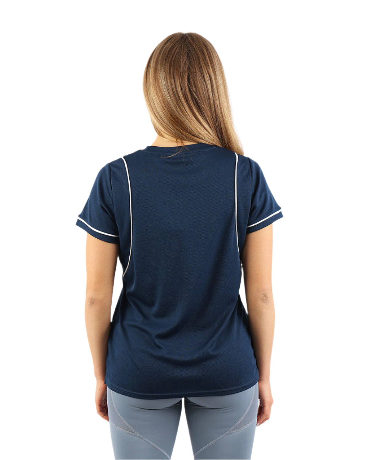 Ultra-Soft Cropped Navy T-Shirt-Atum -61264744