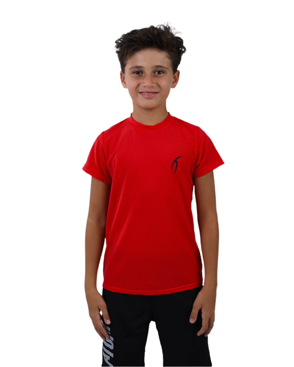 Crew Neck Short Sleeve Breathable Top-Atum -43207480
