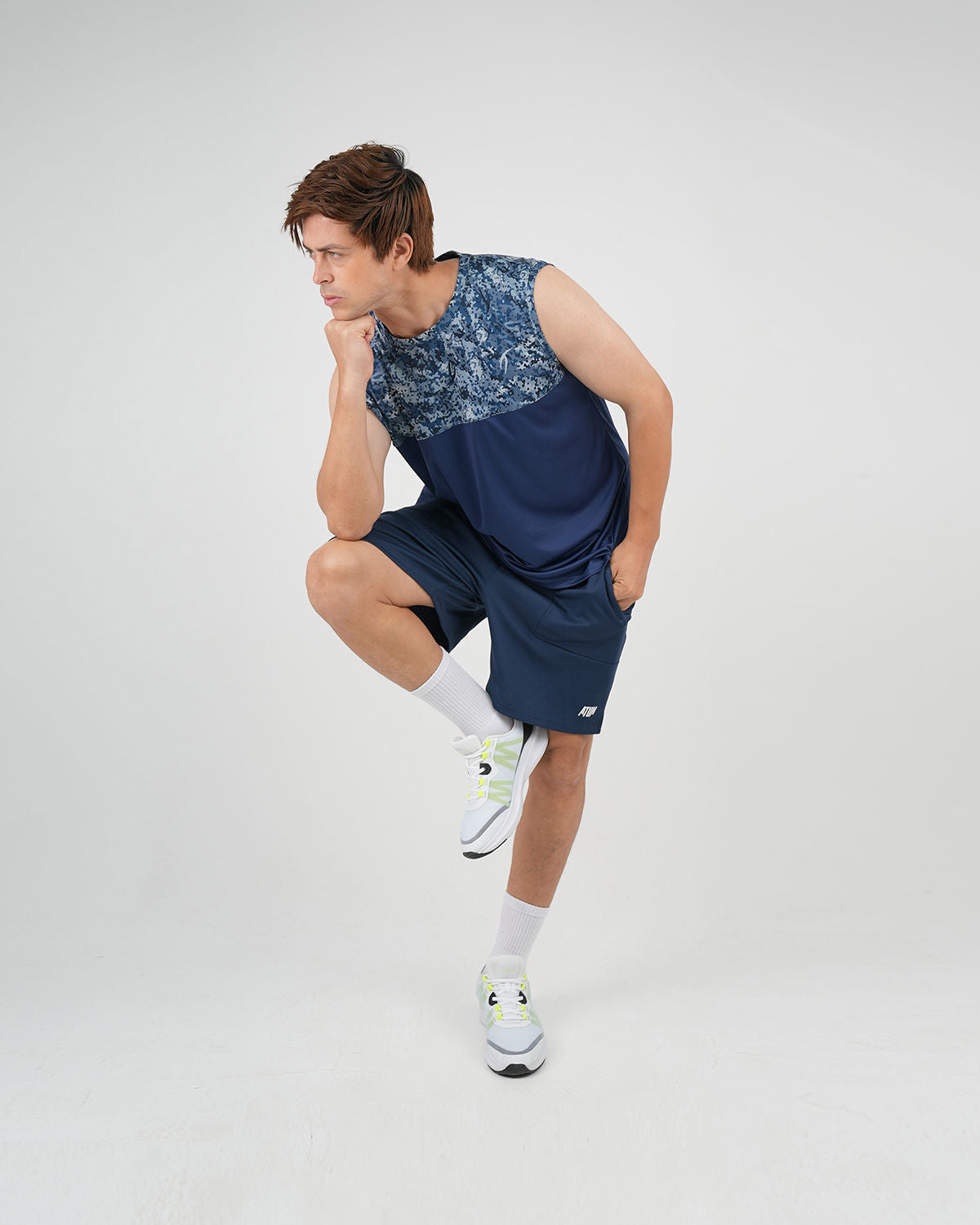 Workout Basic Navy Short-Atum -1269122