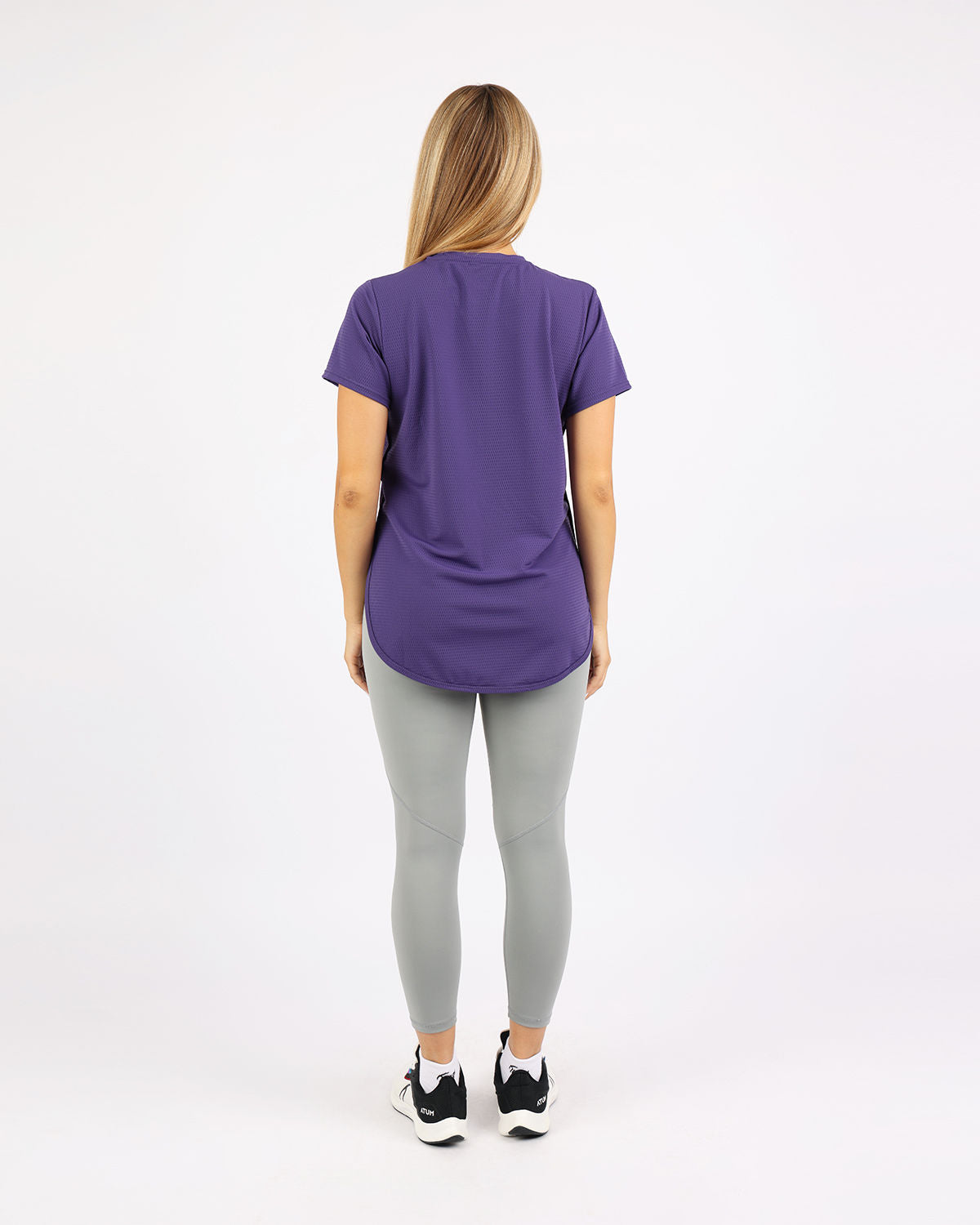Short-Sleeve Breathable Purple Top-Atum -82392833