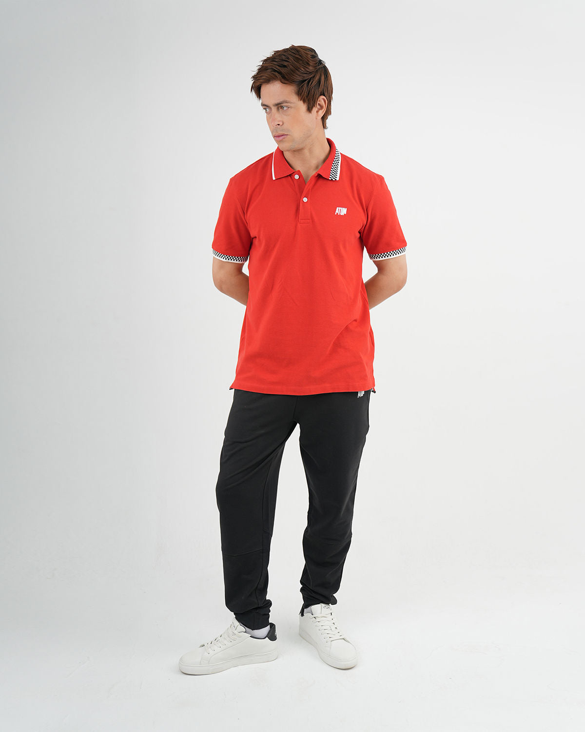 Clashflex Red Polo Shirt-Atum -55693815