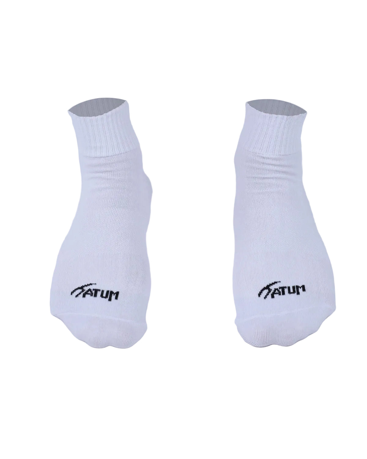 Unisex White Half Socks-Atum -39244144