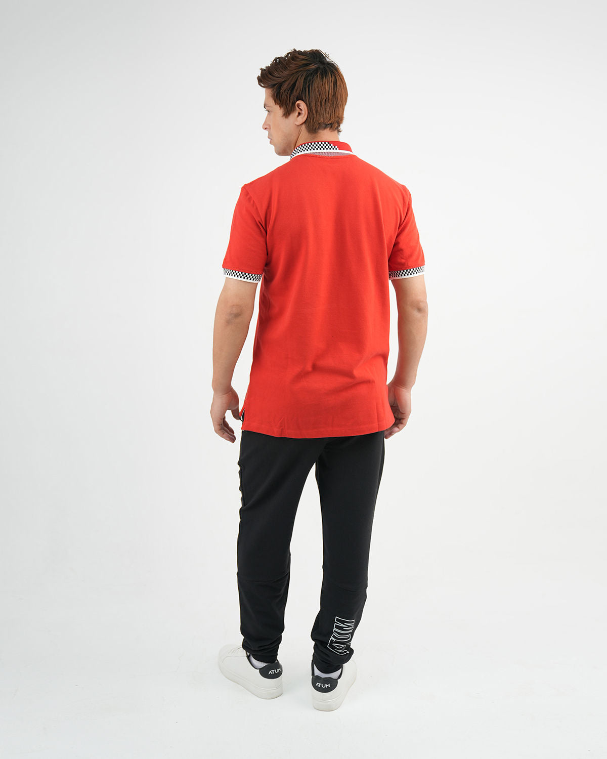 Clashflex Red Polo Shirt-Atum -73846538