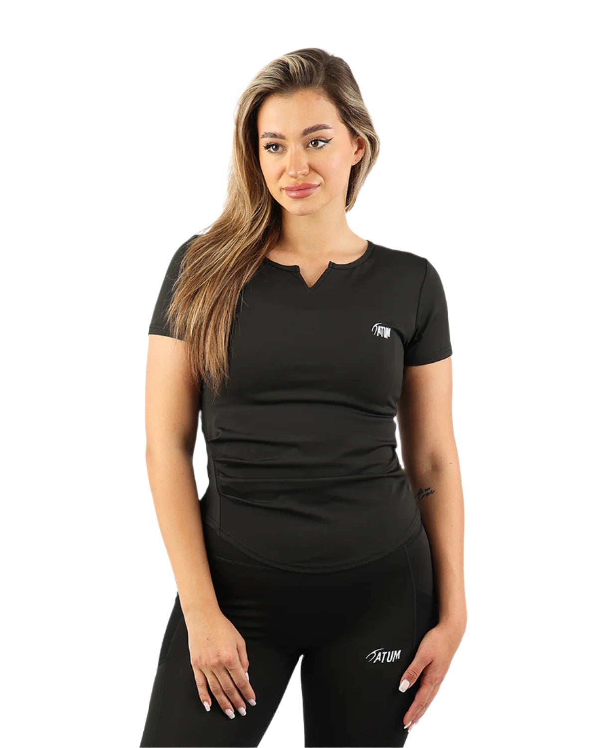 Aeroflex Women's Black T-Shirt-Atum -70868487