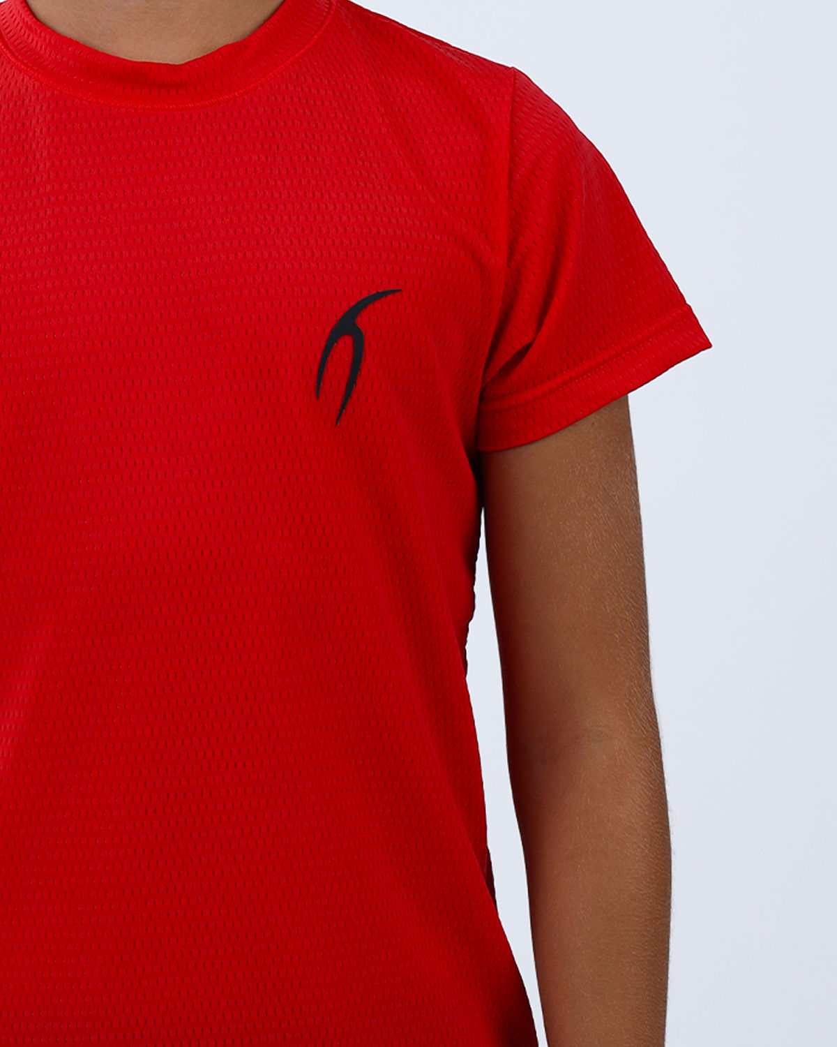 Crew Neck Short Sleeve Breathable Top-Atum -33991782