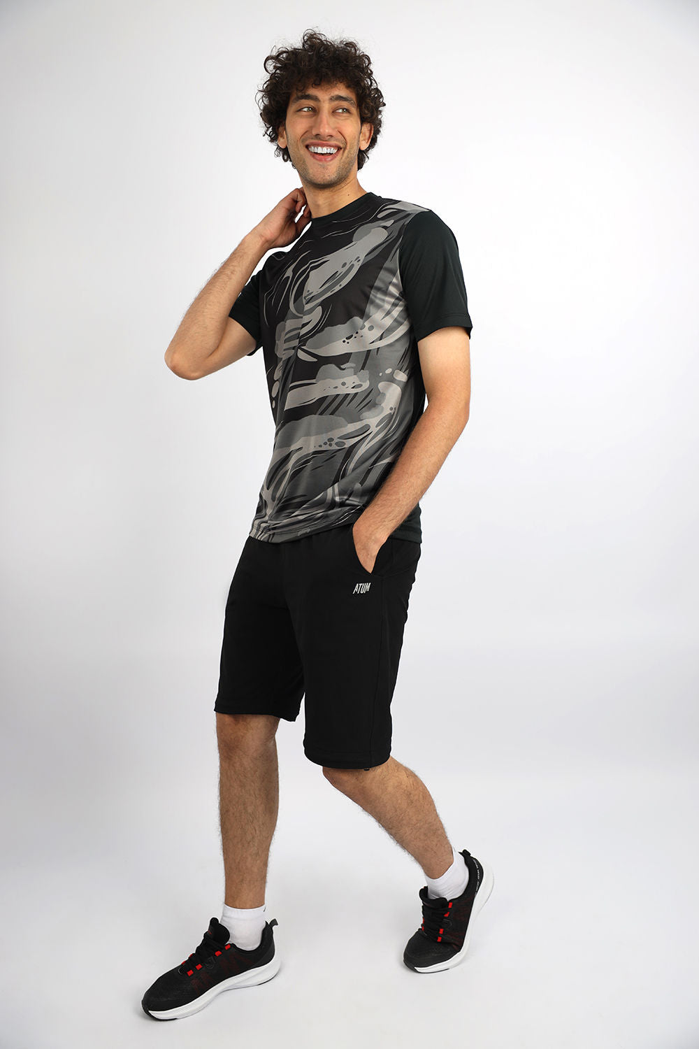 Men's Crew-Neck Black T-Shirt