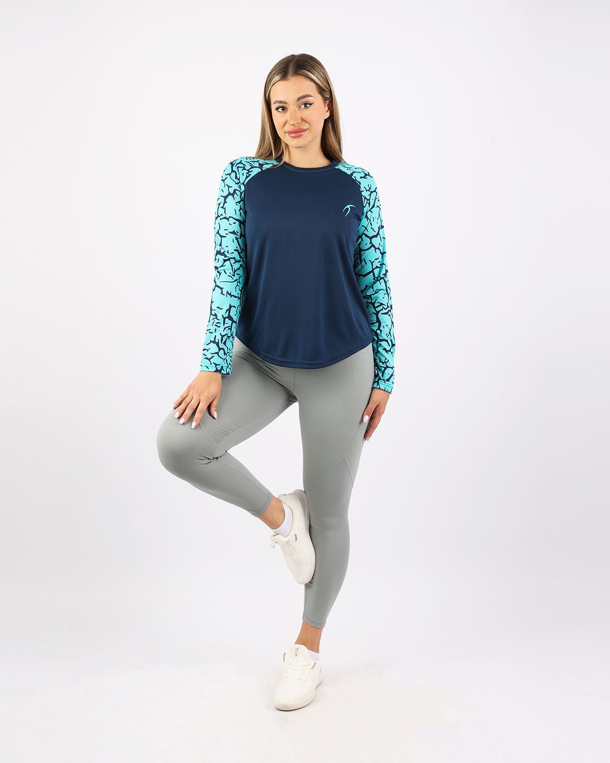 Crew Neck Long Sleeve Sports Top