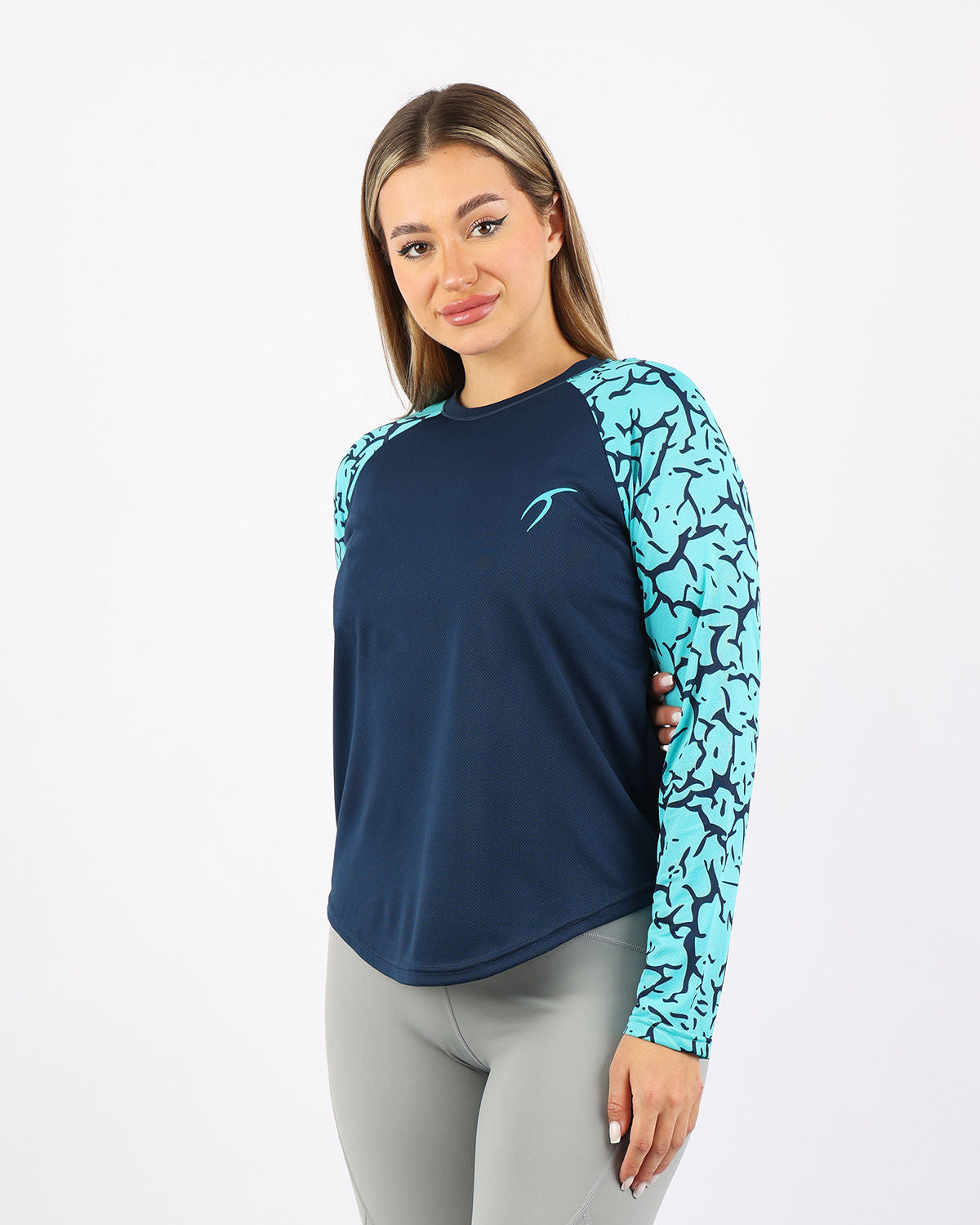 Crew Neck Long Sleeve Sports Top