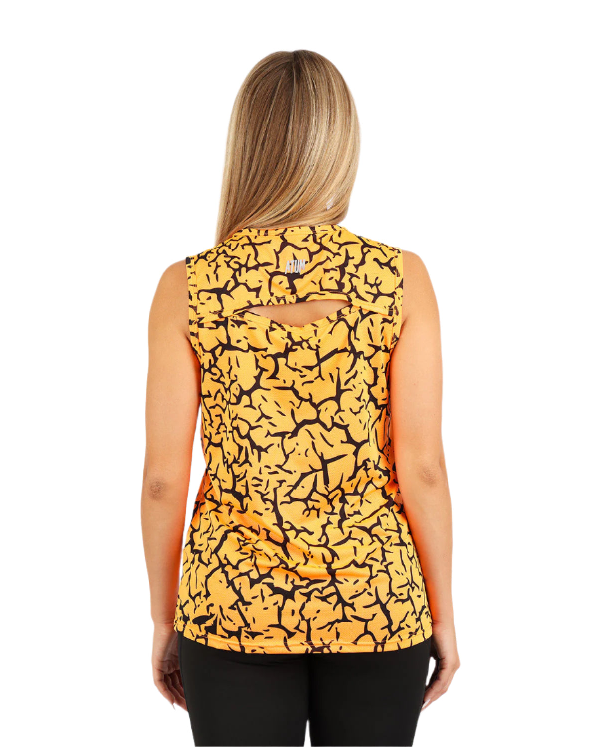 Hyper Sleeveless Orange Tank Top-Atum -52451601
