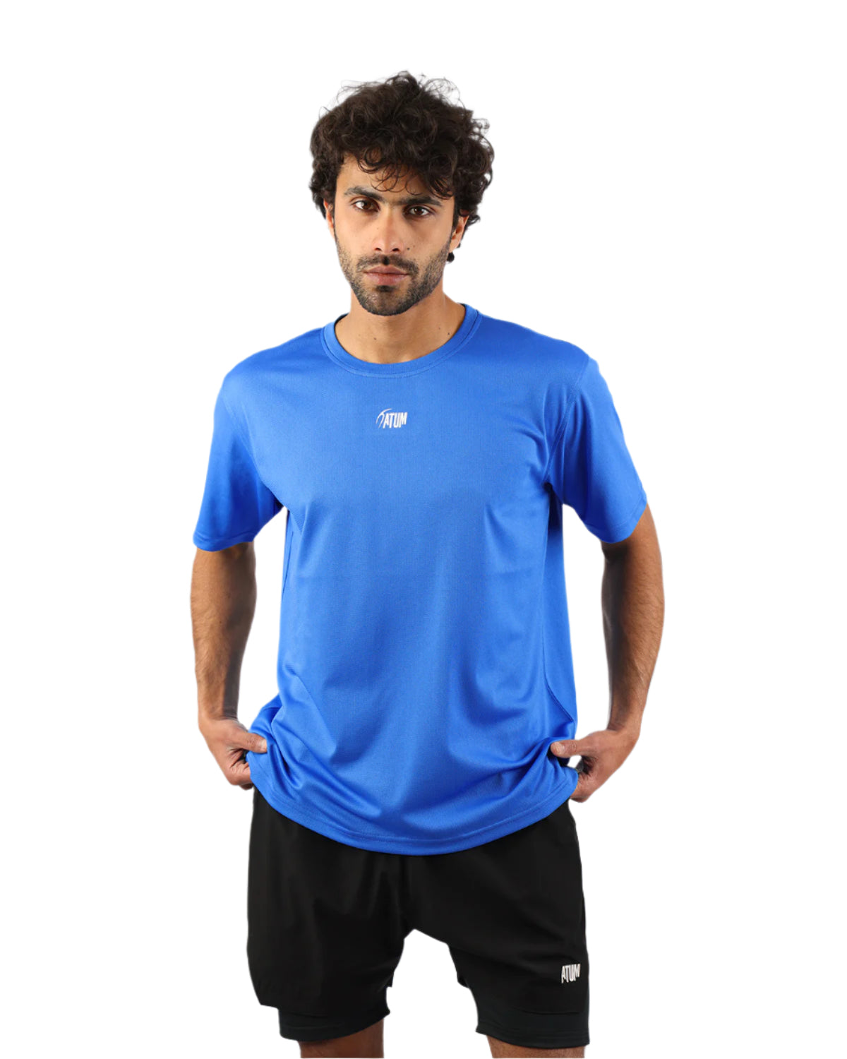 Prime Fit Men's Blue T-Shirt-Atum -17799029