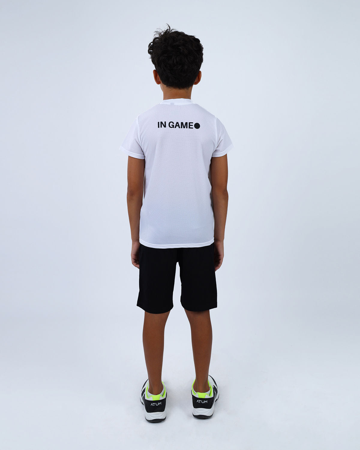 Crew Neck Short Sleeve Breathable Top-Atum -51975357