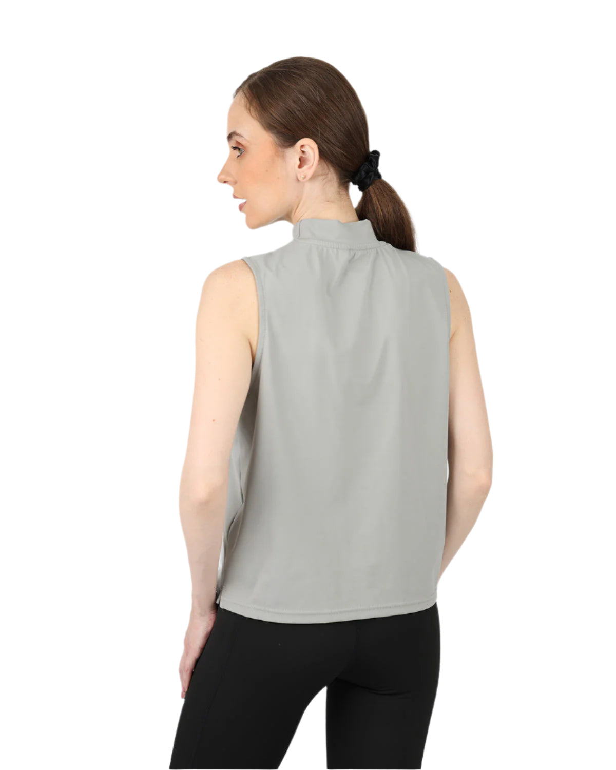 Sleeveless Training Gray Tank Top-Atum -29881898