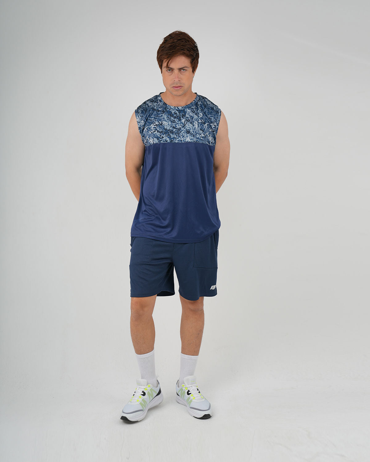 Workout Basic Navy Short-Atum -13825684