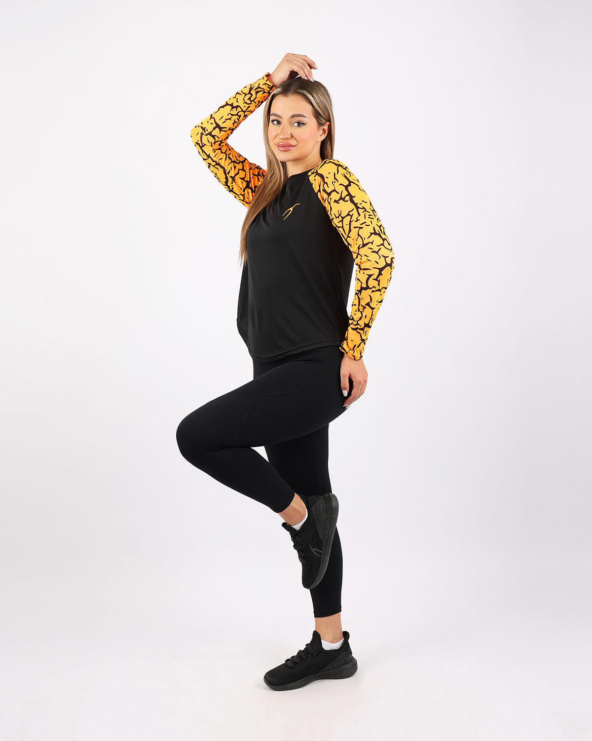 Crew Neck Long Sleeve Sports Top