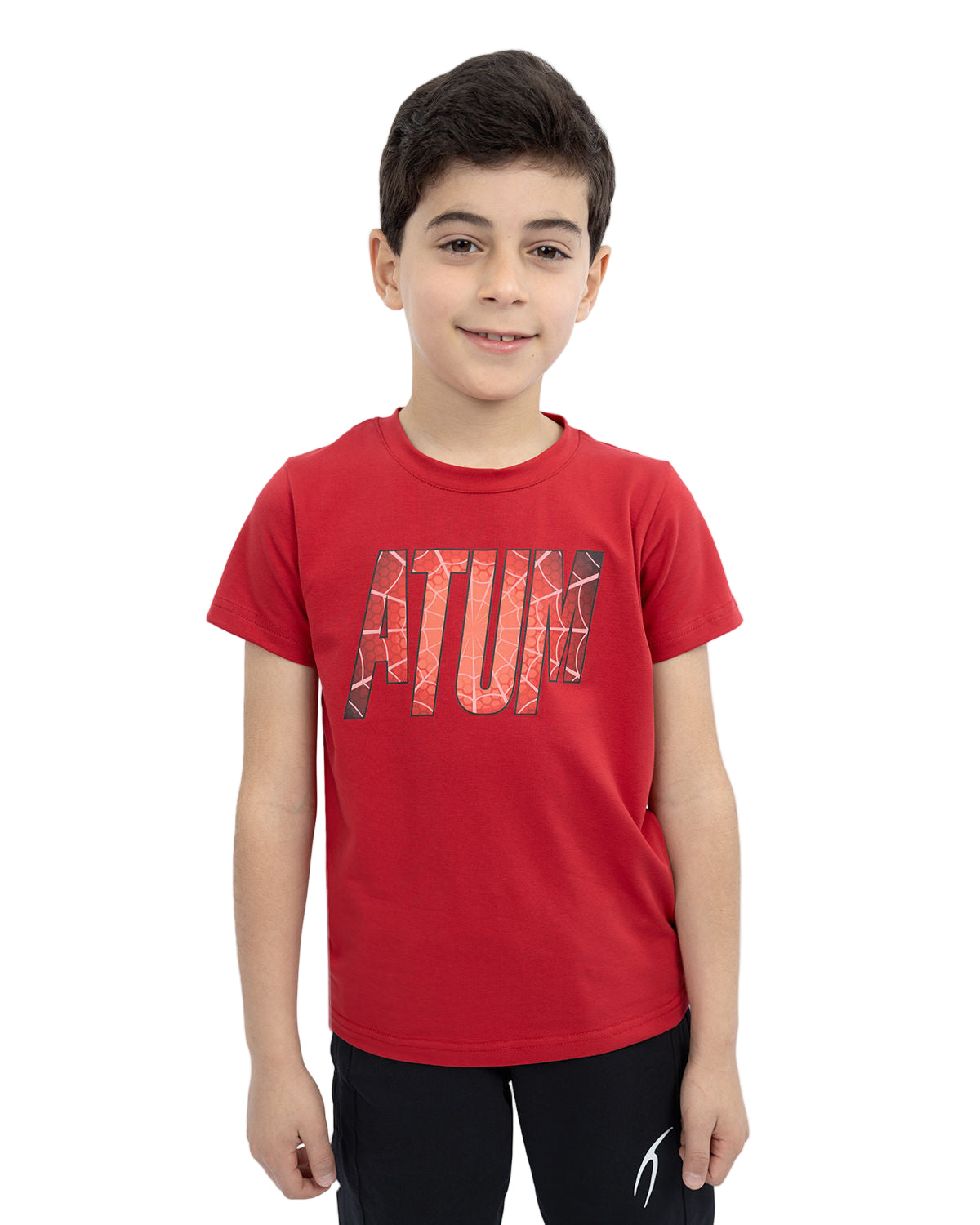 Super Hero Boy's Red T-Shirt-Atum -99158192