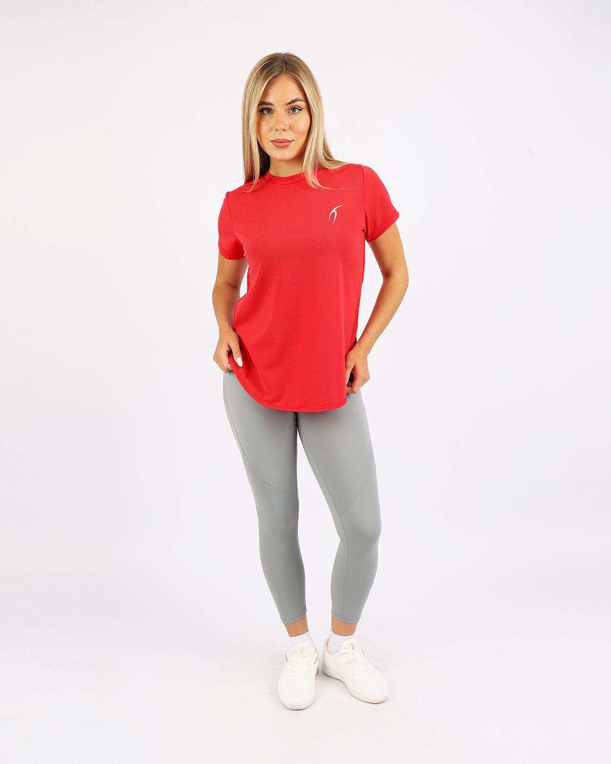 Short-Sleeve Training Red Top-Atum -60456007