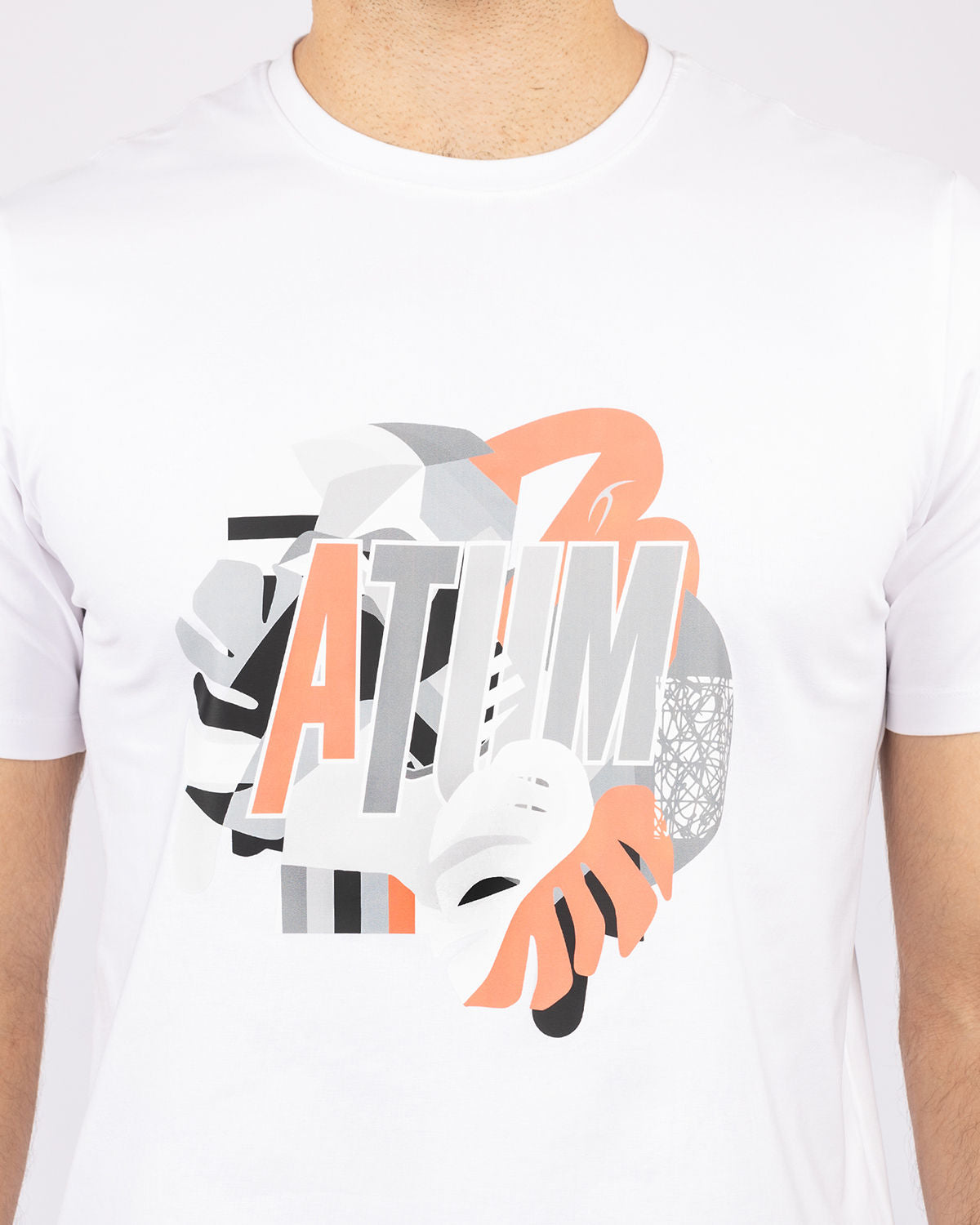 Printed White Men's T-Shirt-Atum -99712780