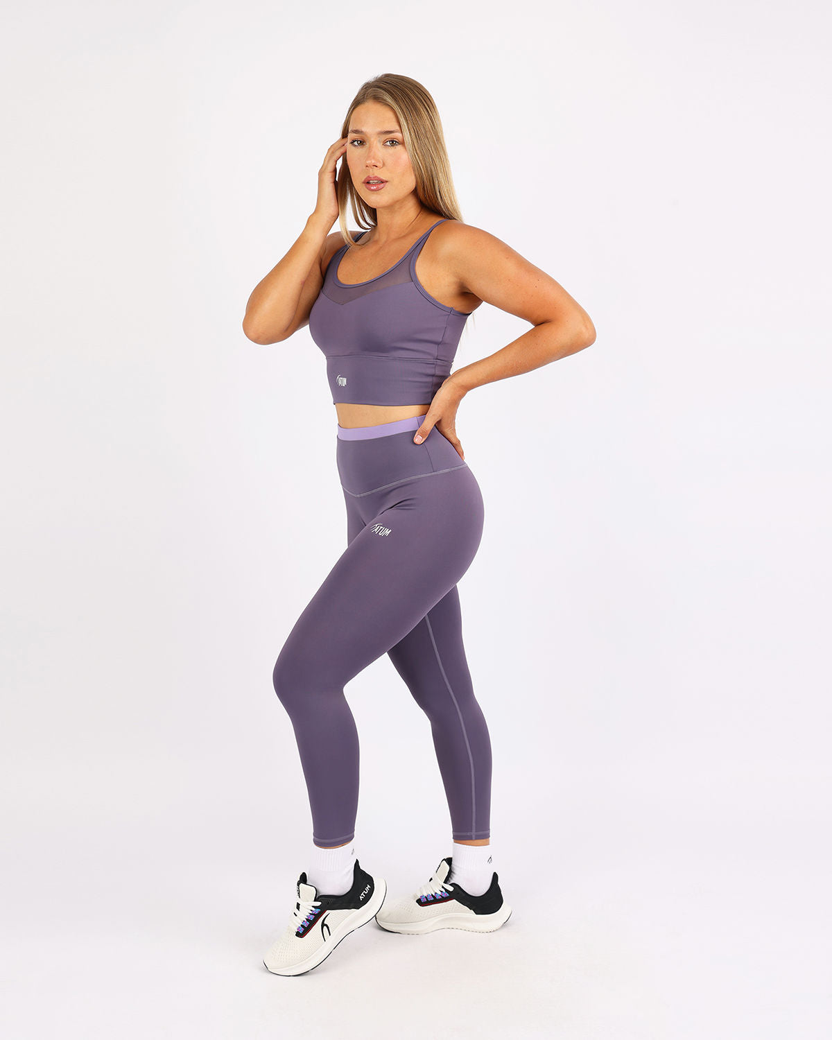 LuxeLean DuoTone Violet Leggings-Atum -37658965