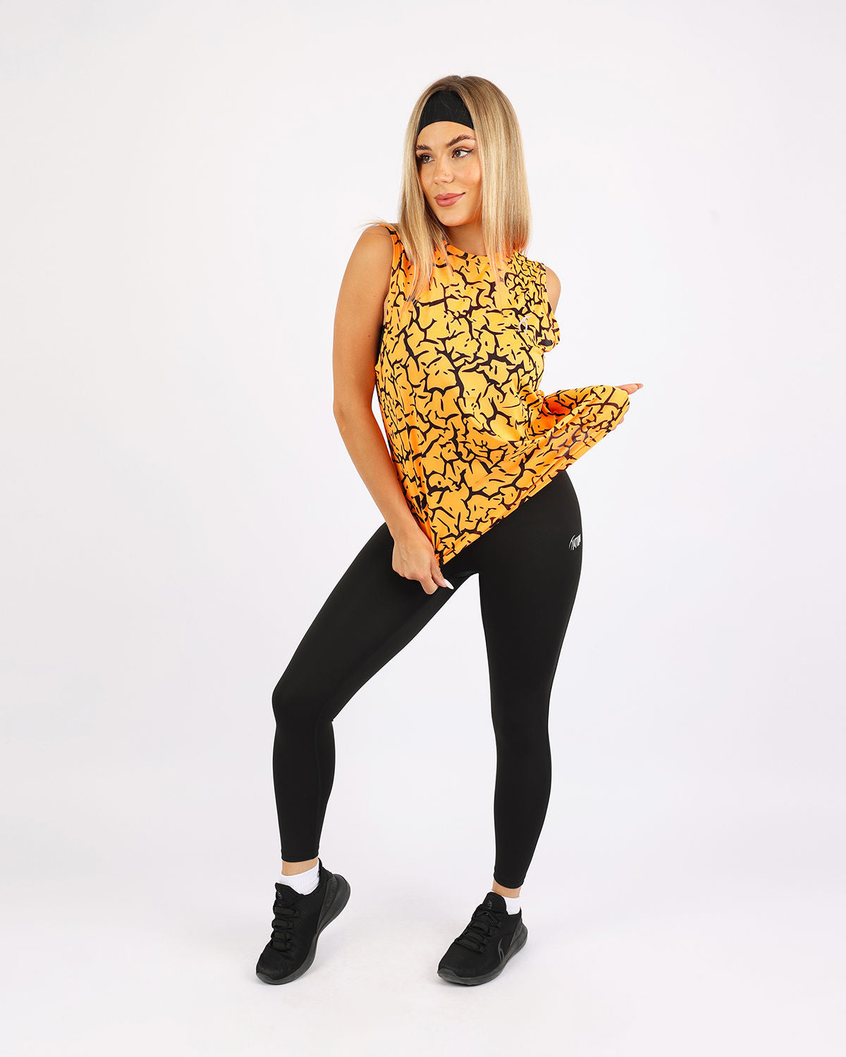 Hyper Sleeveless Orange Tank Top-Atum -18396886