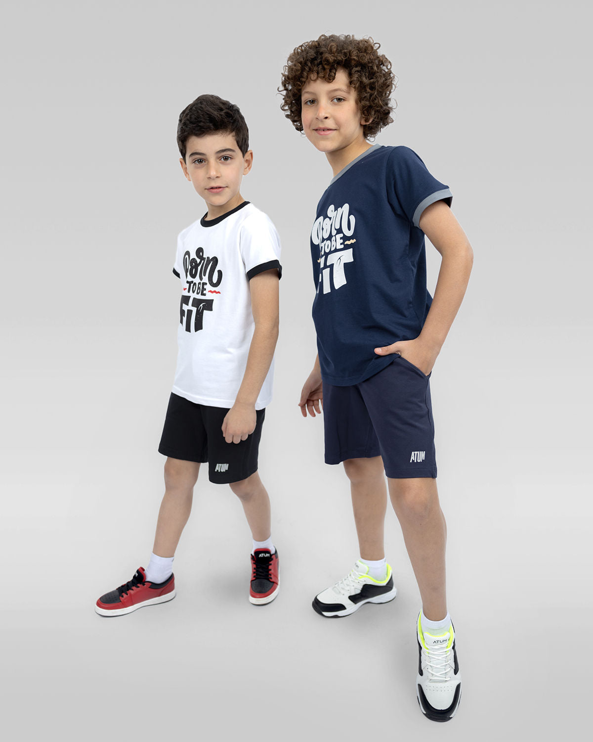 Boy's Be Fit Crew-Neck T-Shirt-Atum -28830716