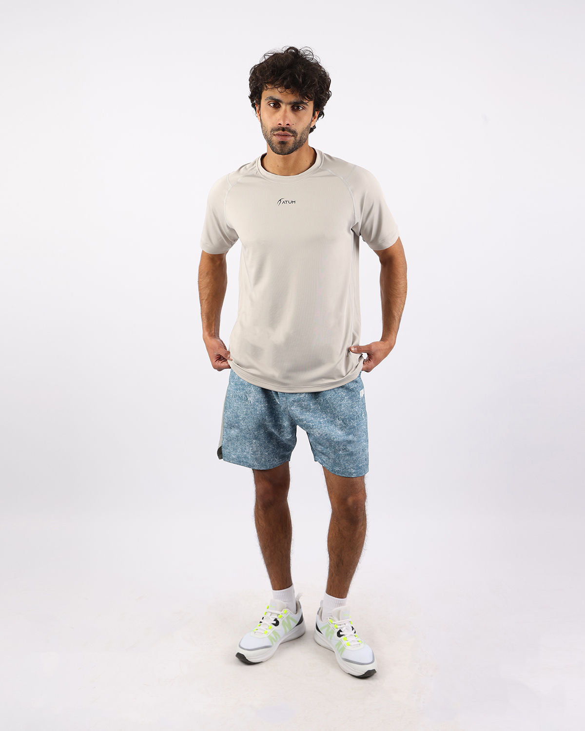 Energy Flow Men's Gray T-Shirt-Atum -74794565