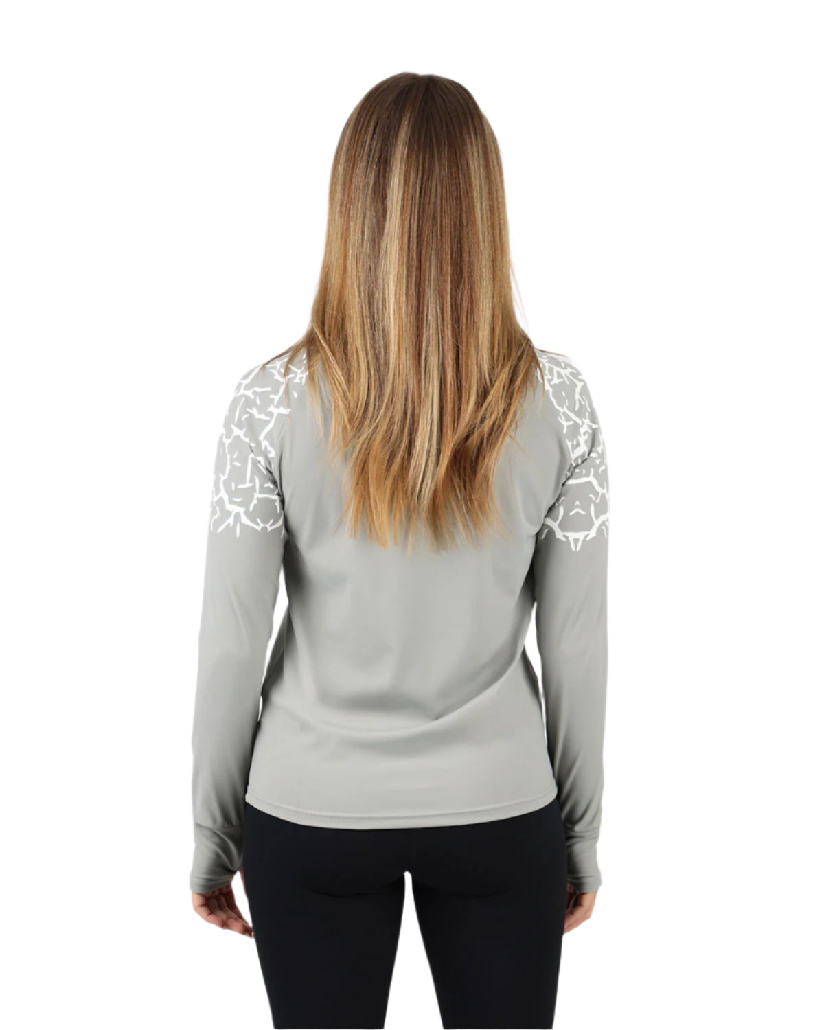 Graphic Long-Sleeve Gray T-Shirt-Atum -48994513